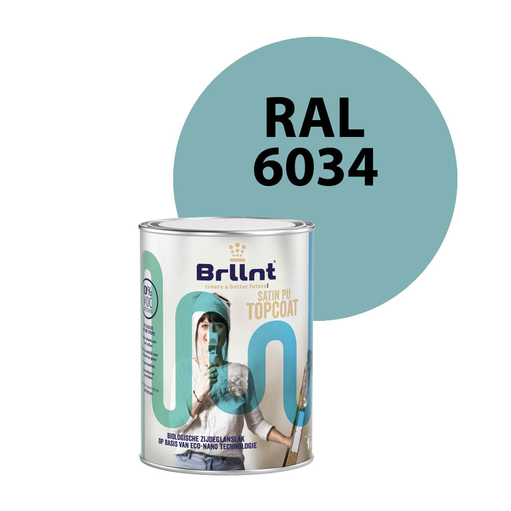 Wood paint RAL 6034 Pastel turquoise