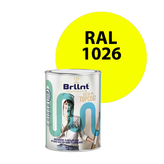 Houtlak RAL 1026 Briljantgeel