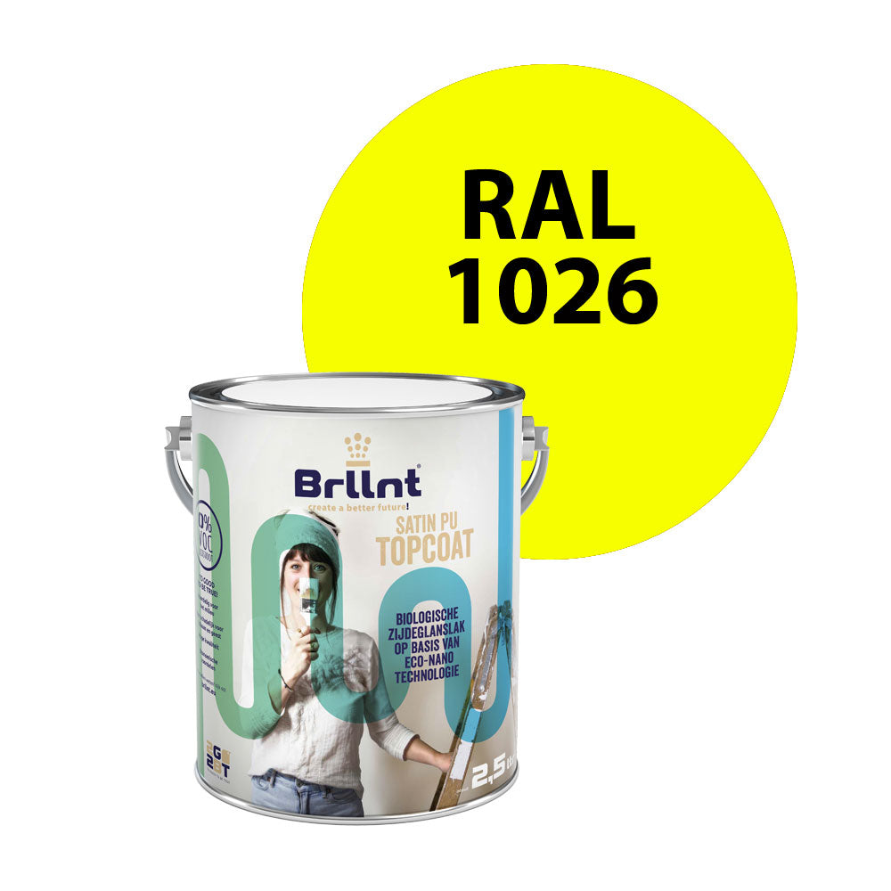 Houtlak RAL 1026 Briljantgeel