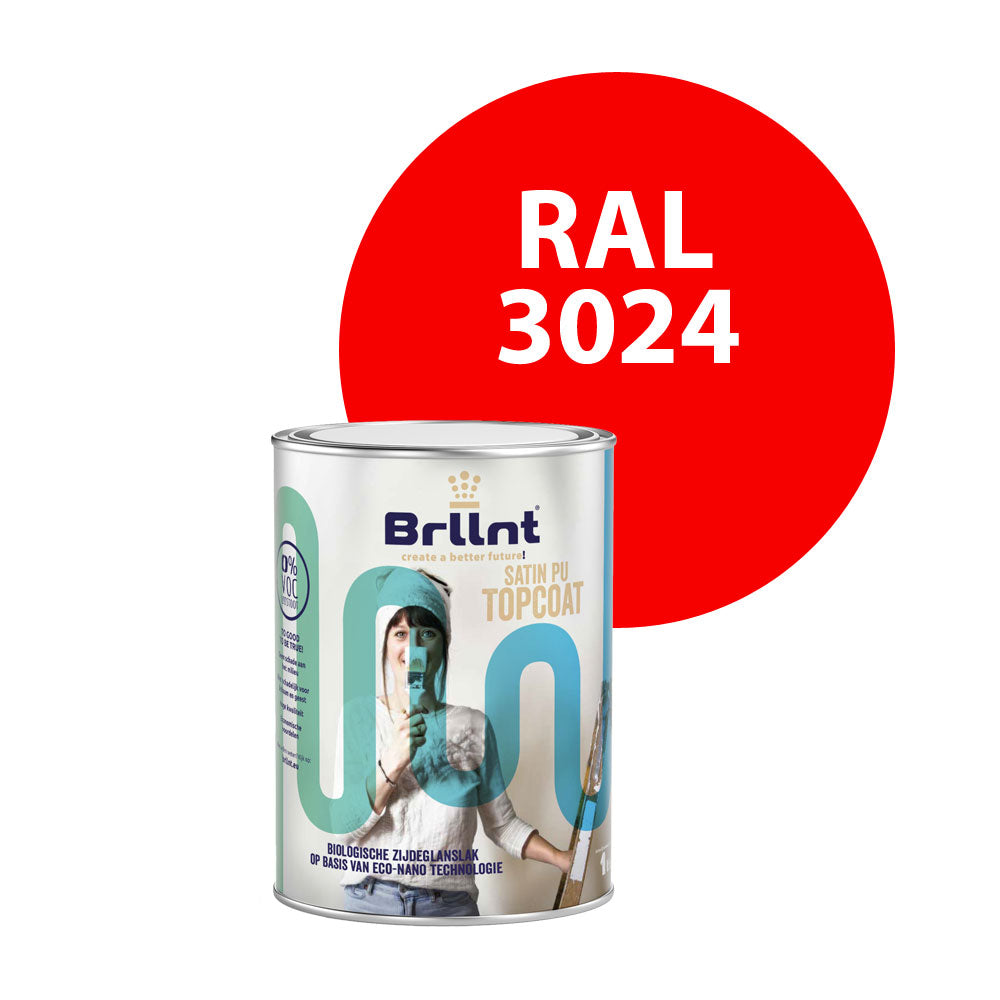 Houtlak RAL 3024 Briljantrood