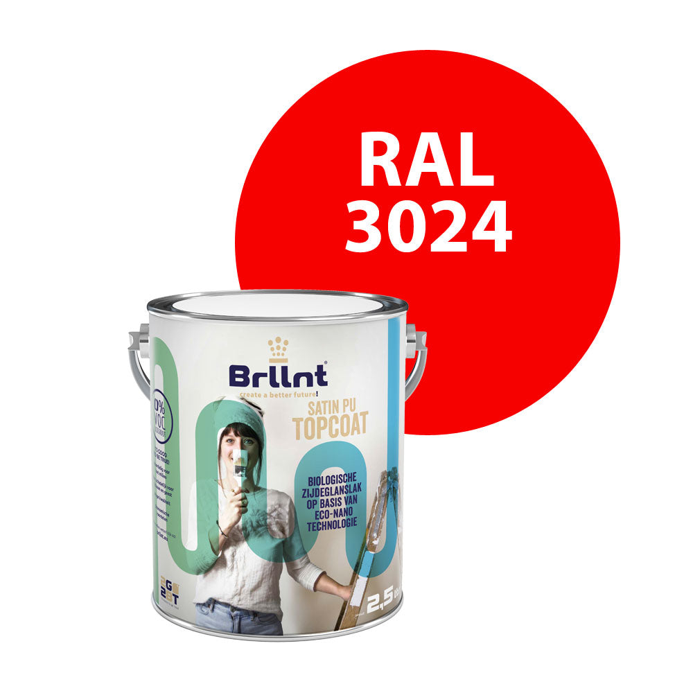 Houtlak RAL 3024 Briljantrood