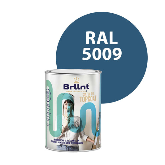 Wood paint RAL 5009 Azure blue