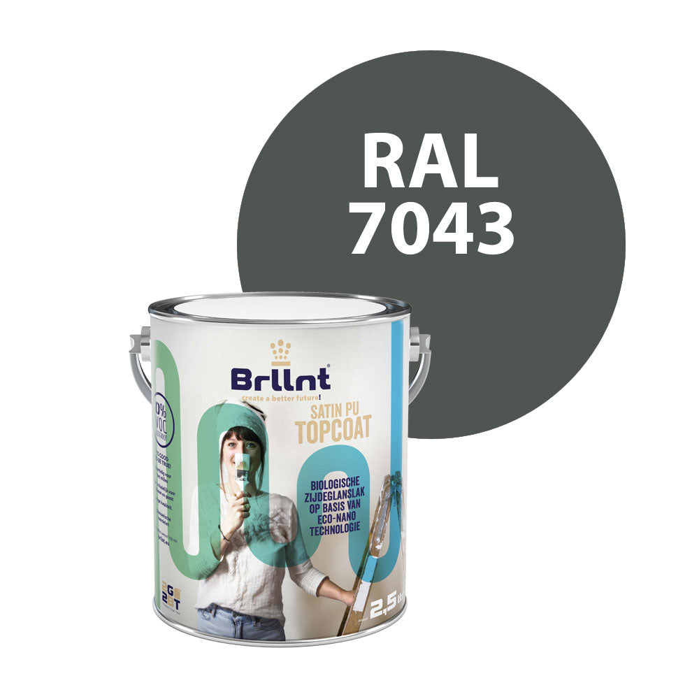 Wood paint RAL 7043 Traffic grey B