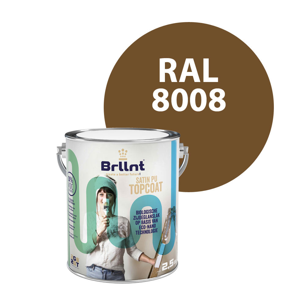 Wood paint RAL 8008 Olive brown