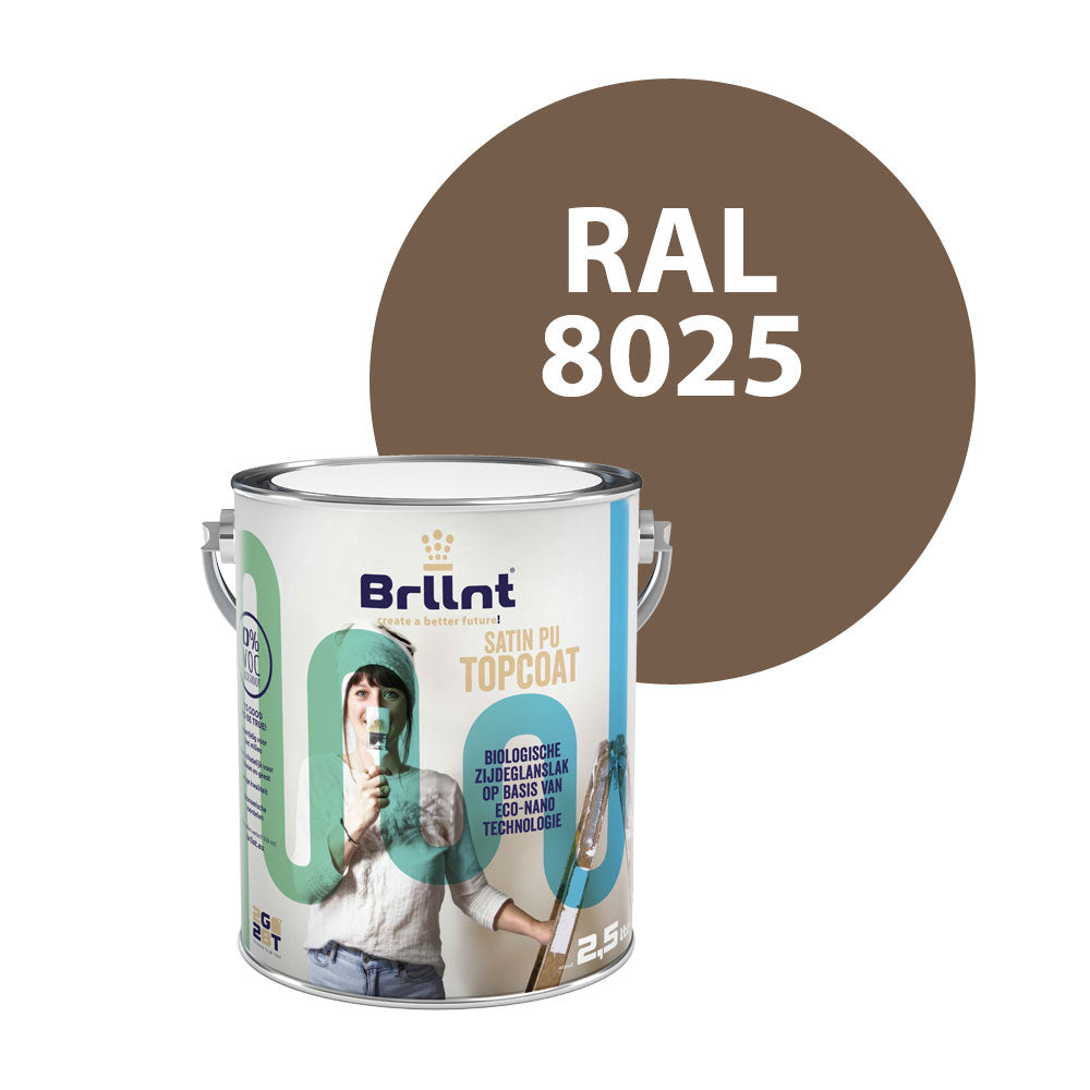 Wood paint RAL 8025 Pale brown