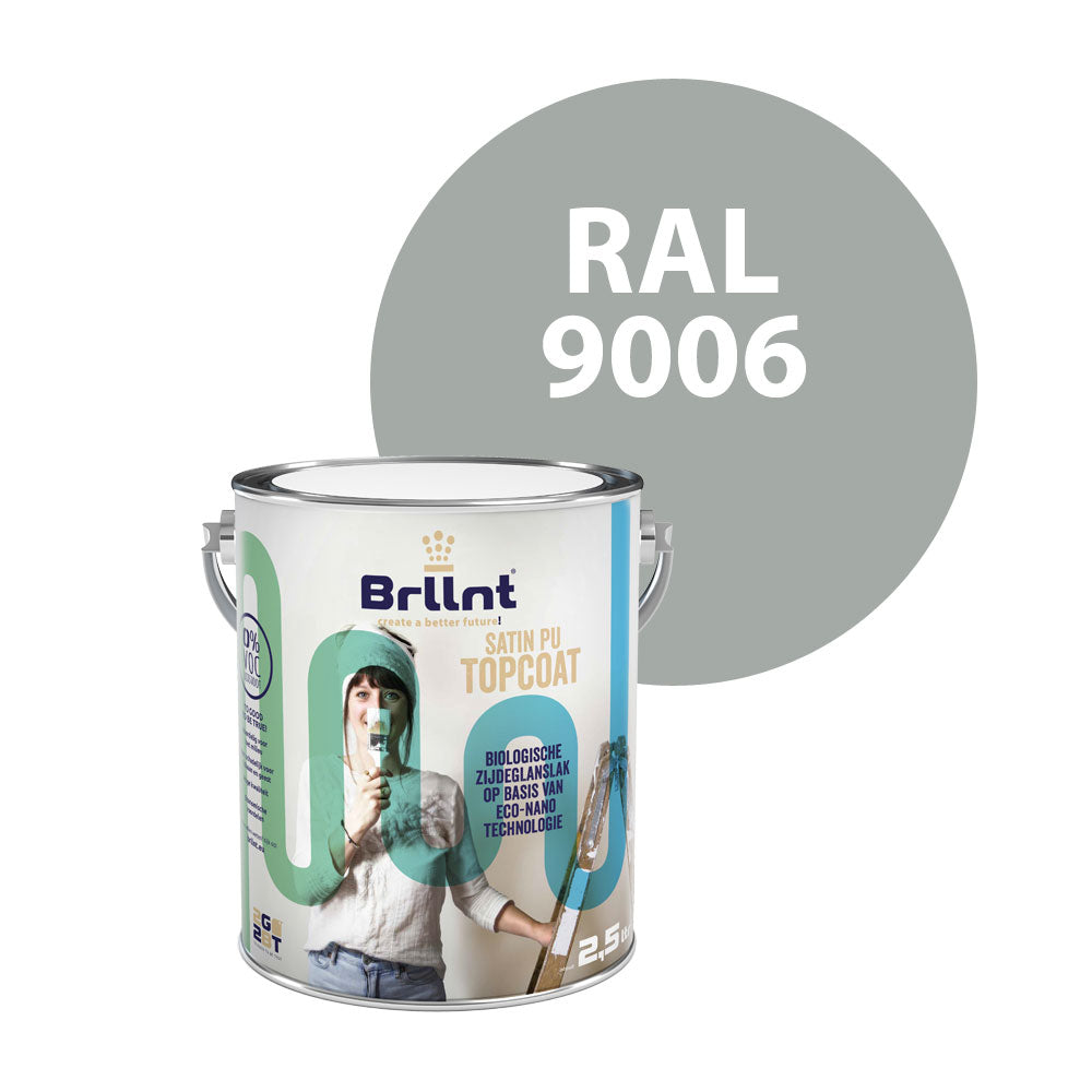 Wood paint RAL 9006 White aluminium