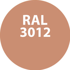 Pastelkleuren RAL 3012 Beigerood