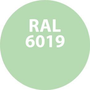 Pastelkleuren RAL 6019 Witgroen