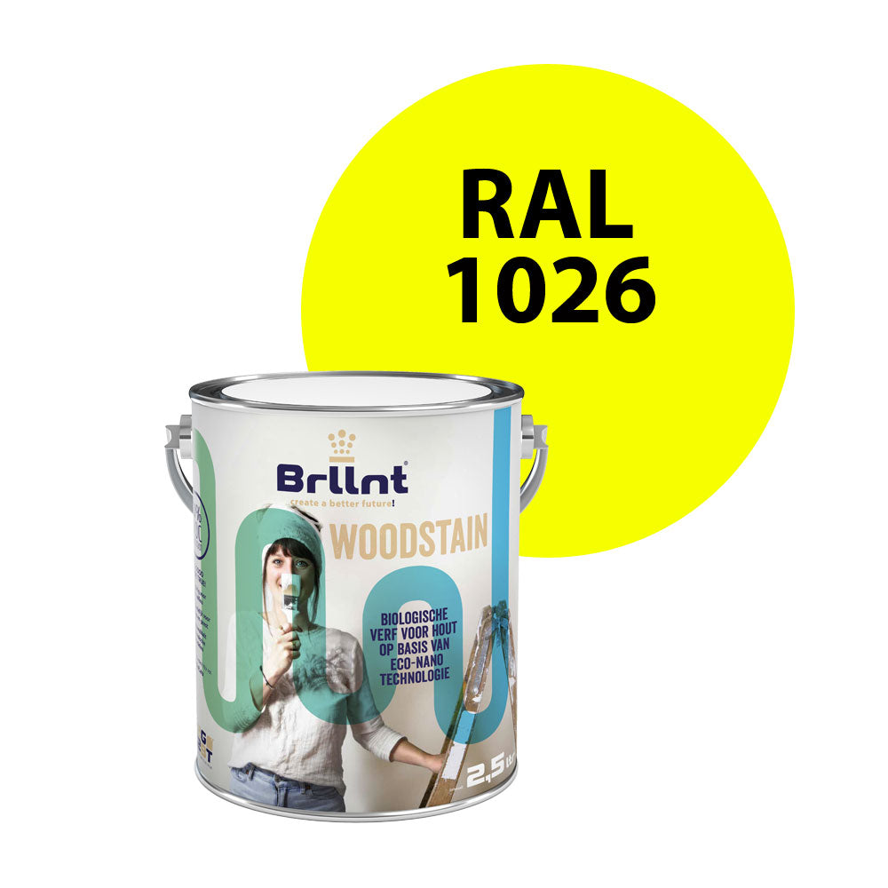 Houtbeits RAL 1026 Briljantgeel