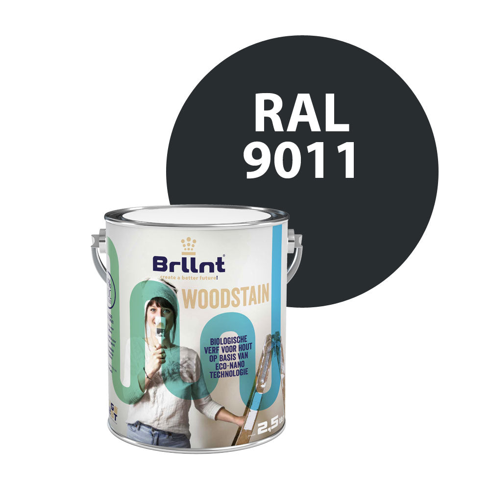 Houtbeits RAL 9011 Grafietzwart