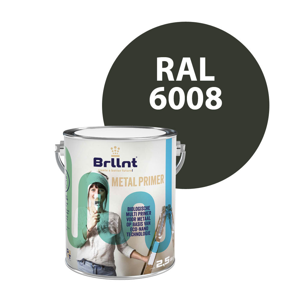 Metaal primer RAL 6008 Bruingroen