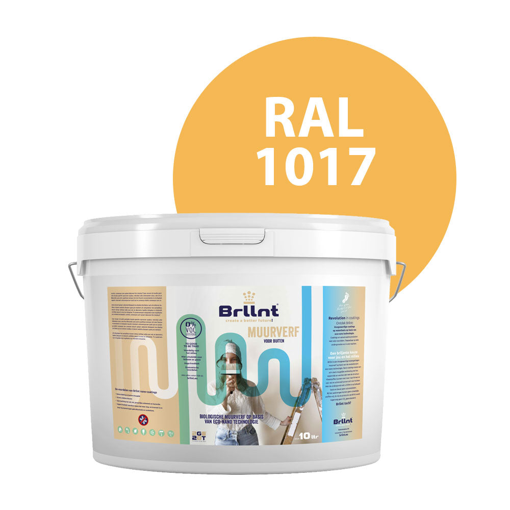 Muurverf RAL 1017 Saffraangeel Buiten Mat