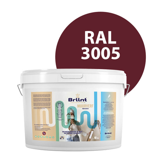 Exterior Wall Paint RAL 3005 Wine red