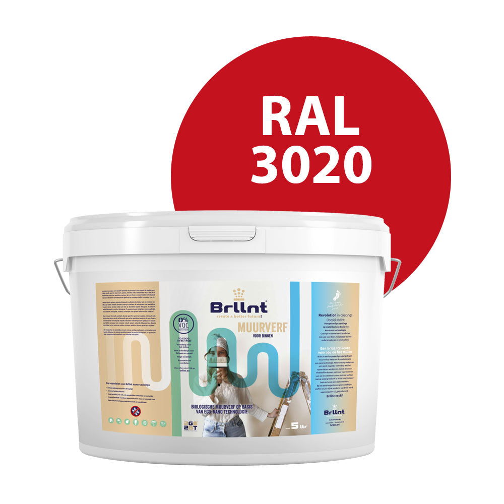 Muurverf RAL 3020 Binnen