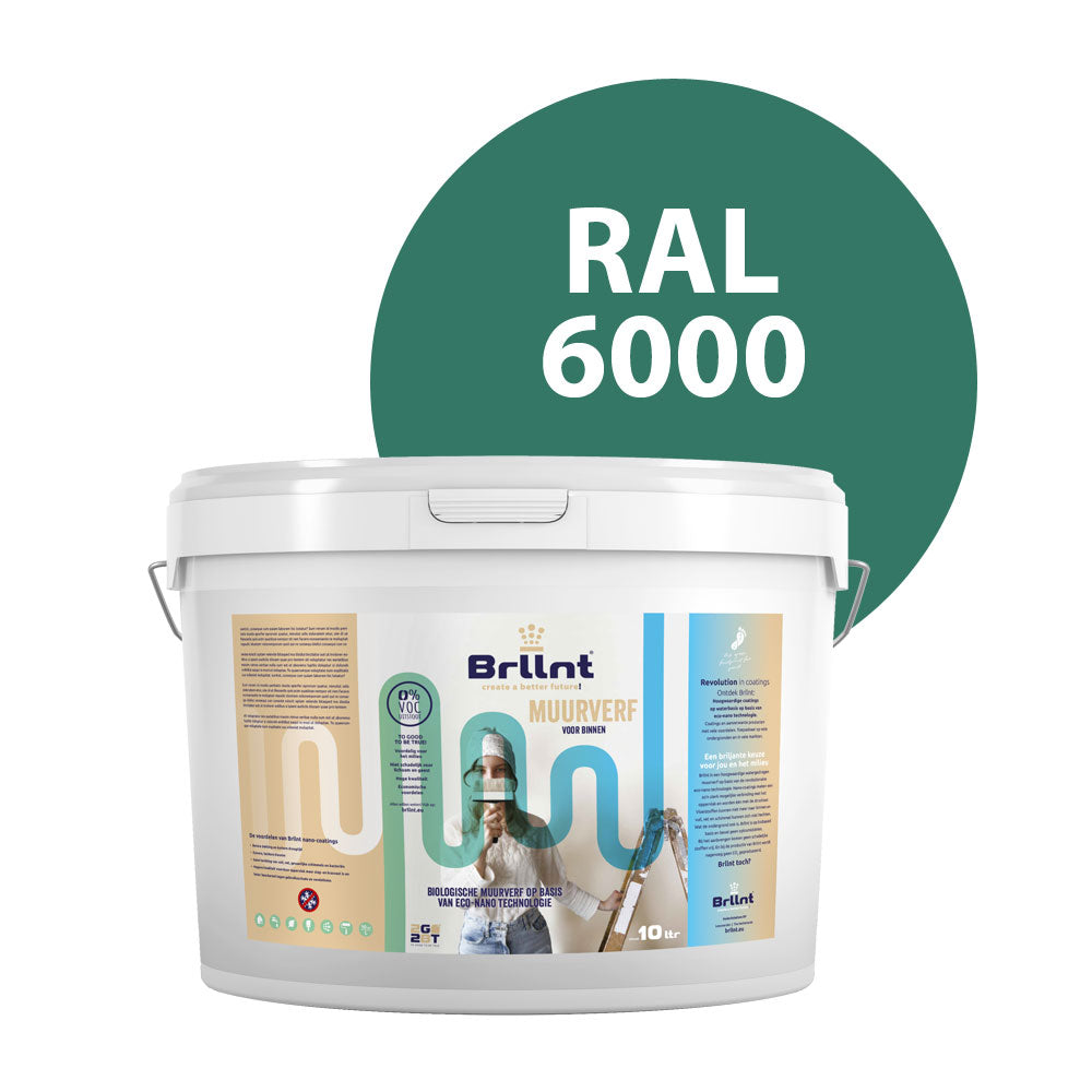 Muurverf RAL 6000 Patinagroen Binnen 10 liter